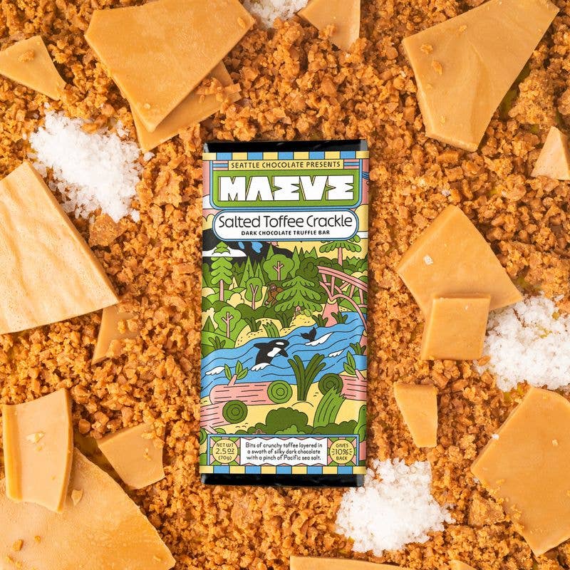 MAEVE SALTED TOFFEE CRACKLE TRUFFLE BAR