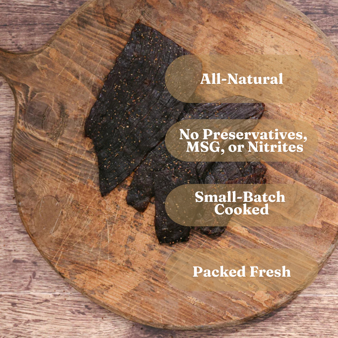 PEPPERED BUFFALO JERKY