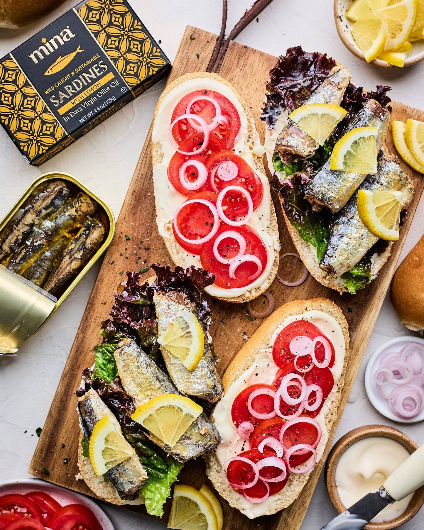 SARDINES IN EXTRA VIRGIN OLIVE OIL WITH LEMON