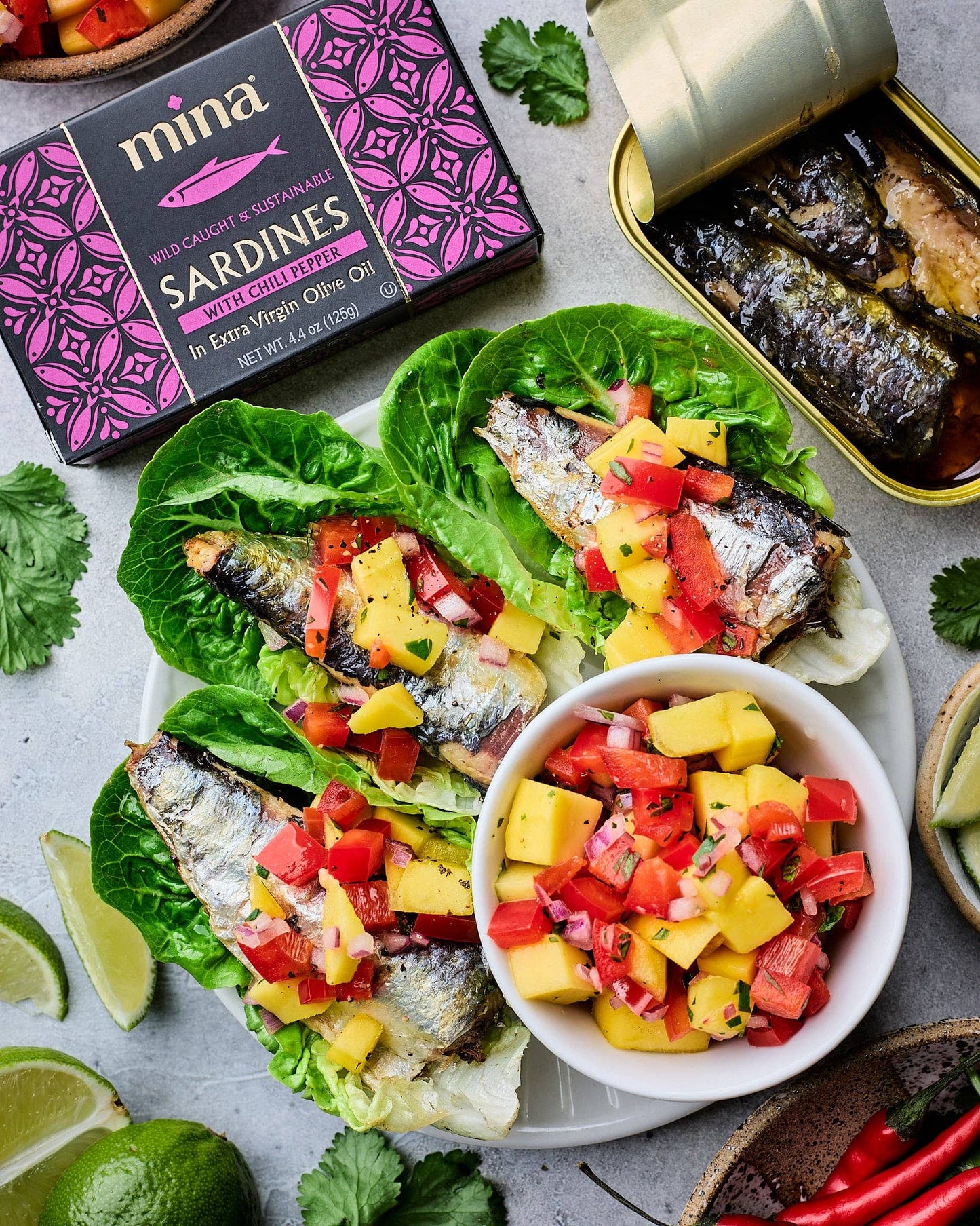 SARDINES IN EXTRA VIRGIN OLIVE OIL WITH CHILI PEPPERS
