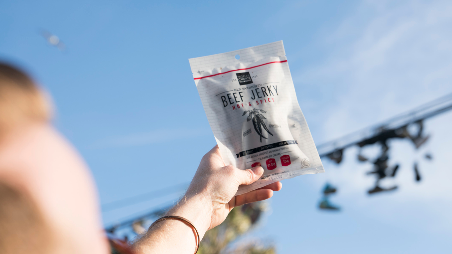Peoples Choice - Dry Style - Hot & Spicy Beef Jerky 2.5oz