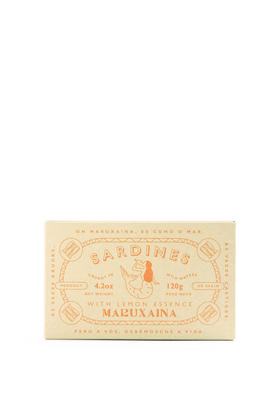 Maruxaina. Sardines with Lemon Essence.