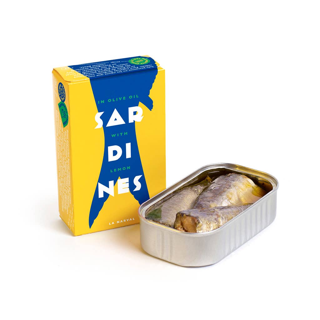 La Narval. Sardines in Olive Oil with Lemon. 3/5 pieces.