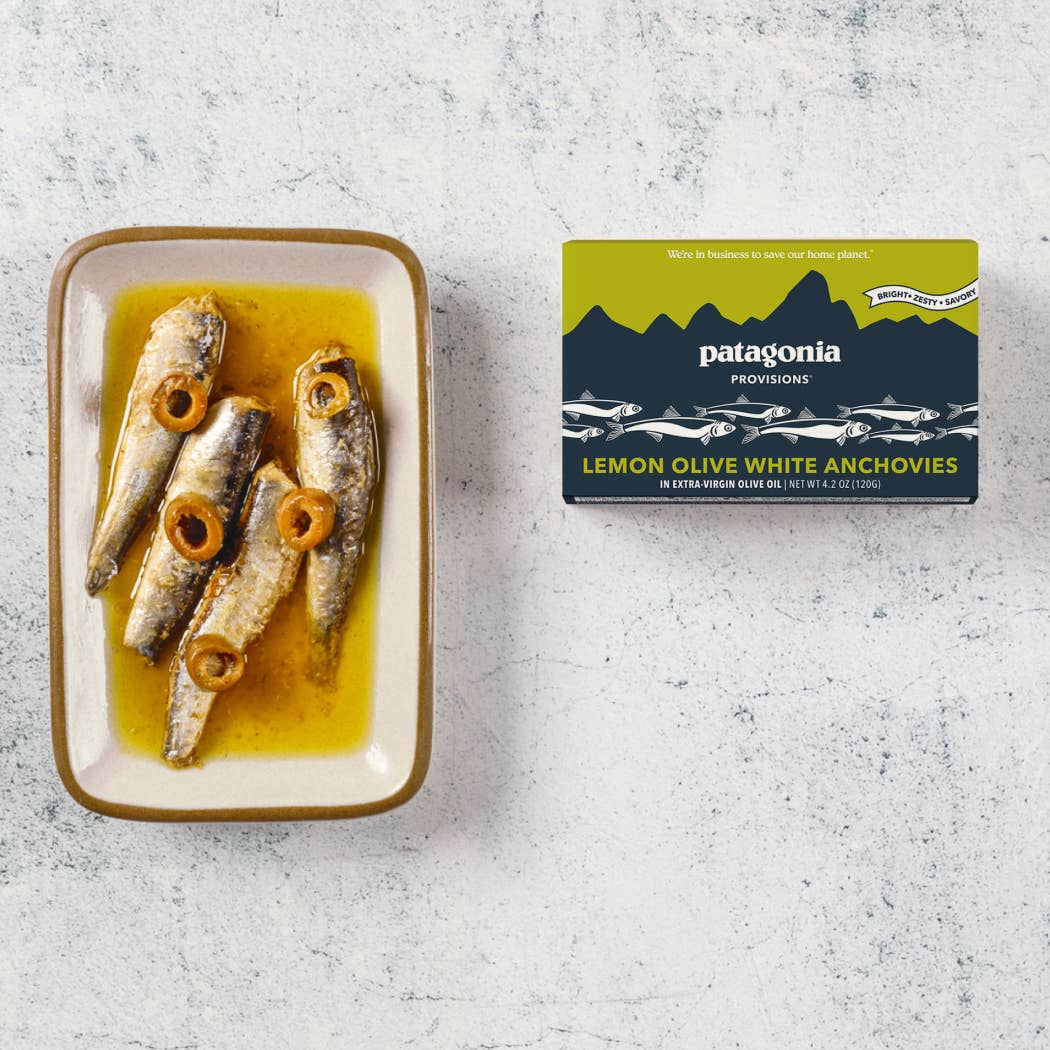 Patagonia Lemon Olive Spanish White Anchovies