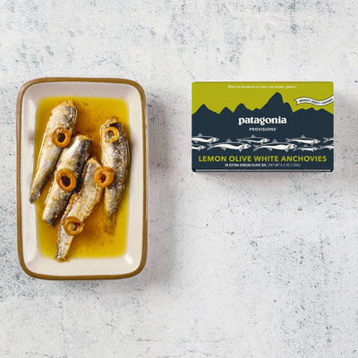 Patagonia Lemon Olive Spanish White Anchovies