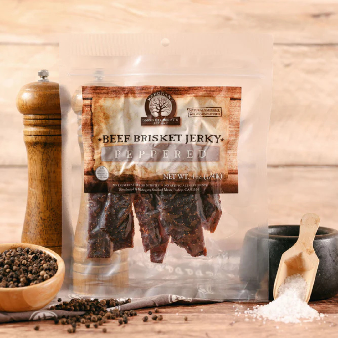 MAHOGANY PEPPER BRISKET JERKY