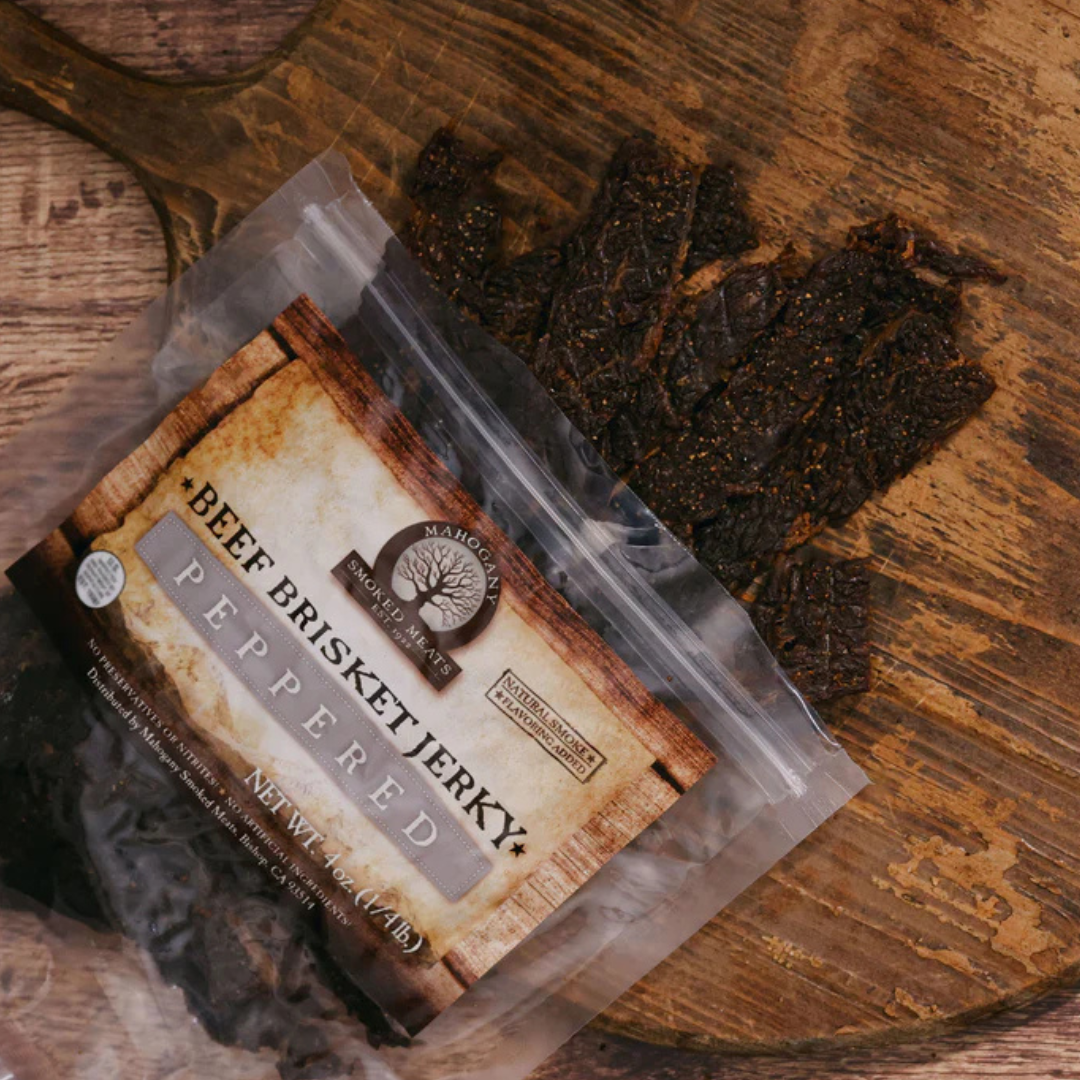 MAHOGANY PEPPER BRISKET JERKY