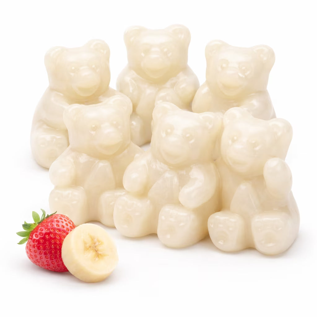 WHITE STRAWBERRY BANANA BEARS