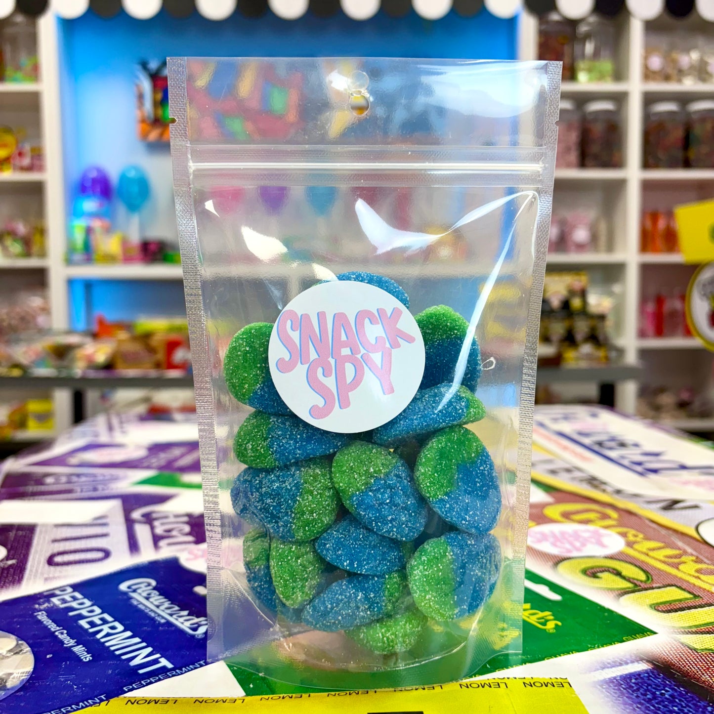 SOUR JELLY FILLED BLUE RASPBERRIES