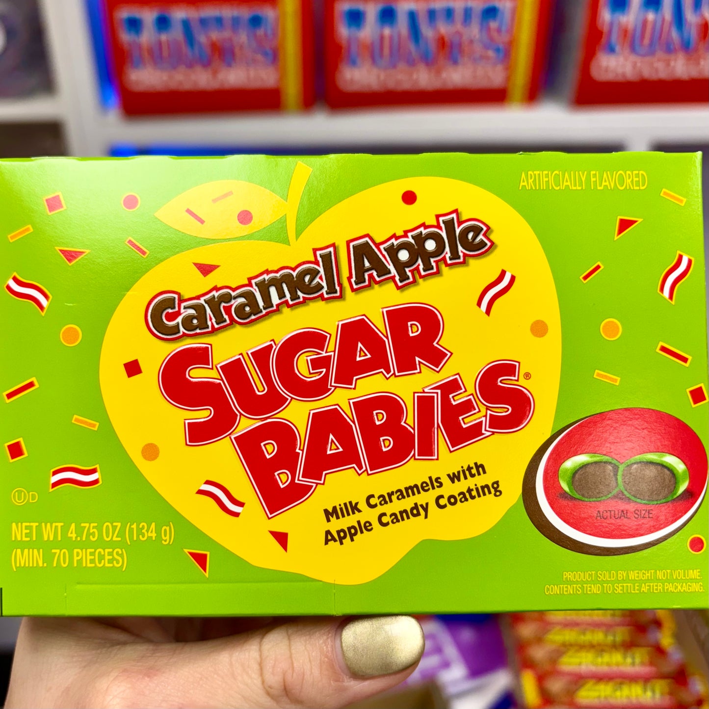 CARAMEL APPLE SUGAR BABIES MOVIE THEATER BOX