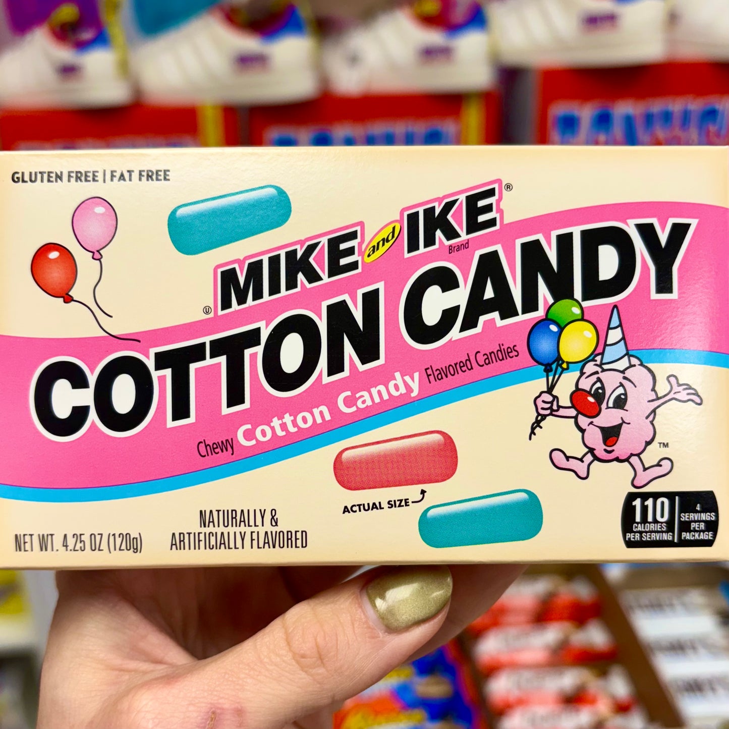 MIKE AND IKE COTTON CANDY MOVIE THEATER BOX