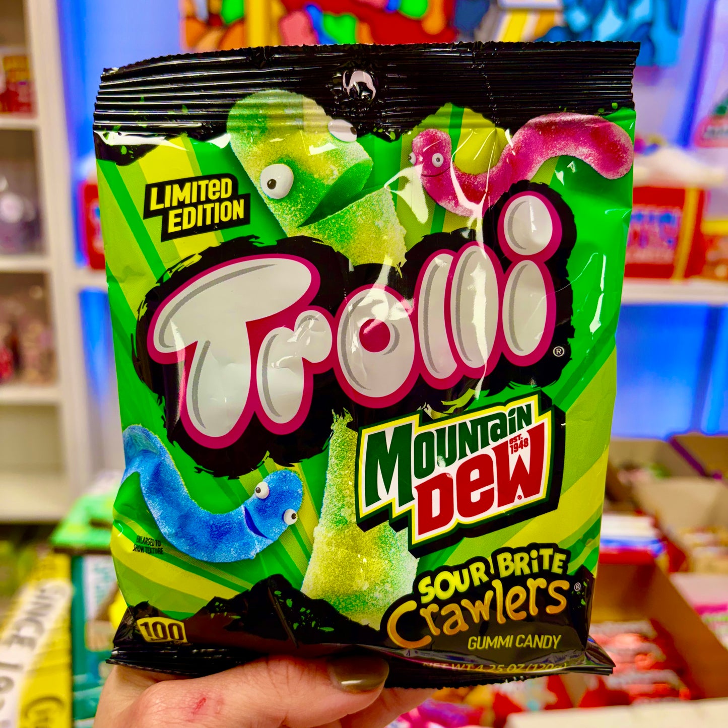 TROLLI MOUNTAIN DEW SOUR BRITE CRAWLERS
