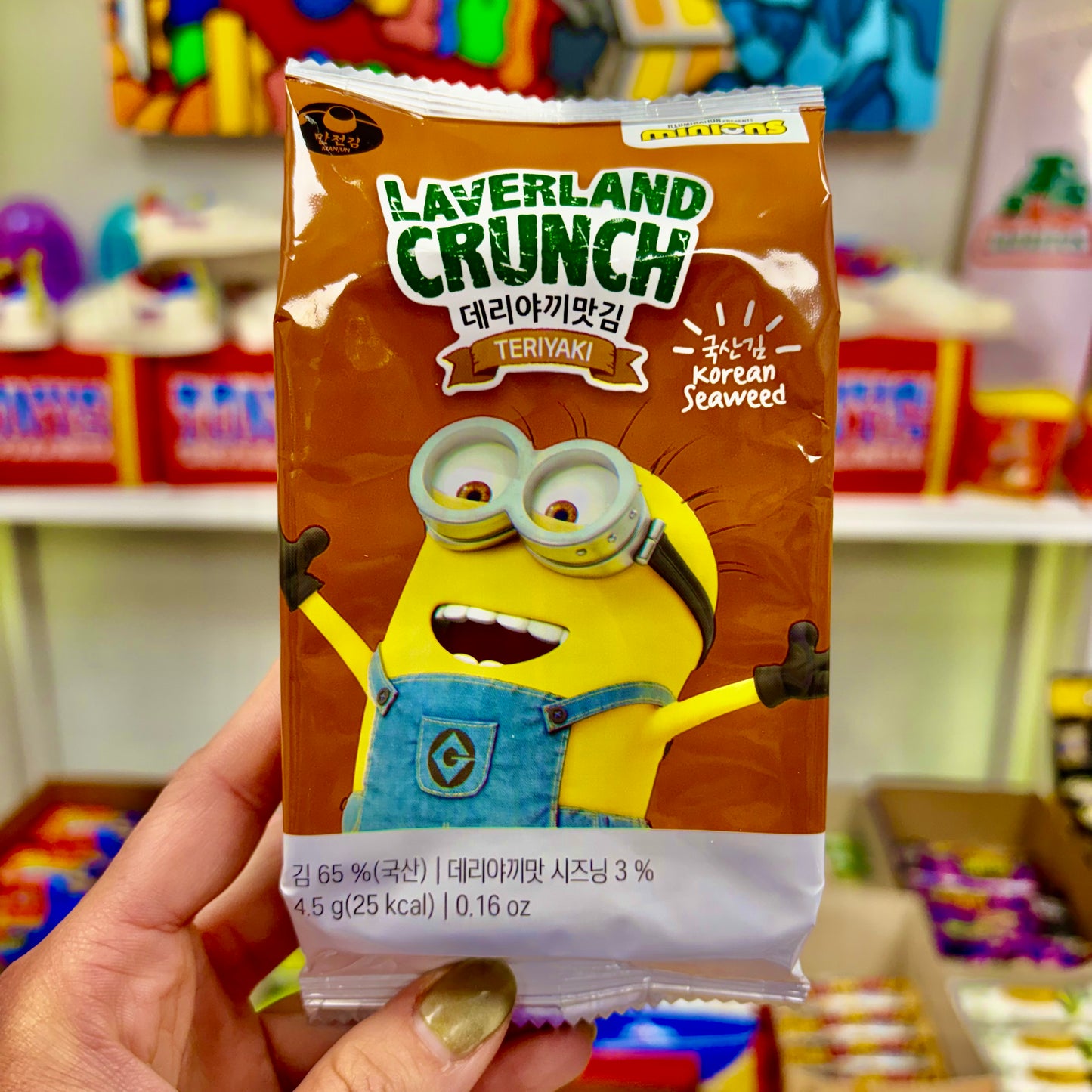 LAVERLAND CRUNCH MINIONS KOREAN SEAWEED CHIPS - TERIYAKI