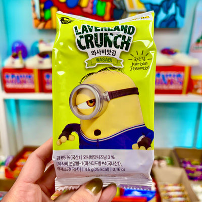 LAVERLAND CRUNCH MINIONS KOREAN SEAWEED CHIPS - WASABI
