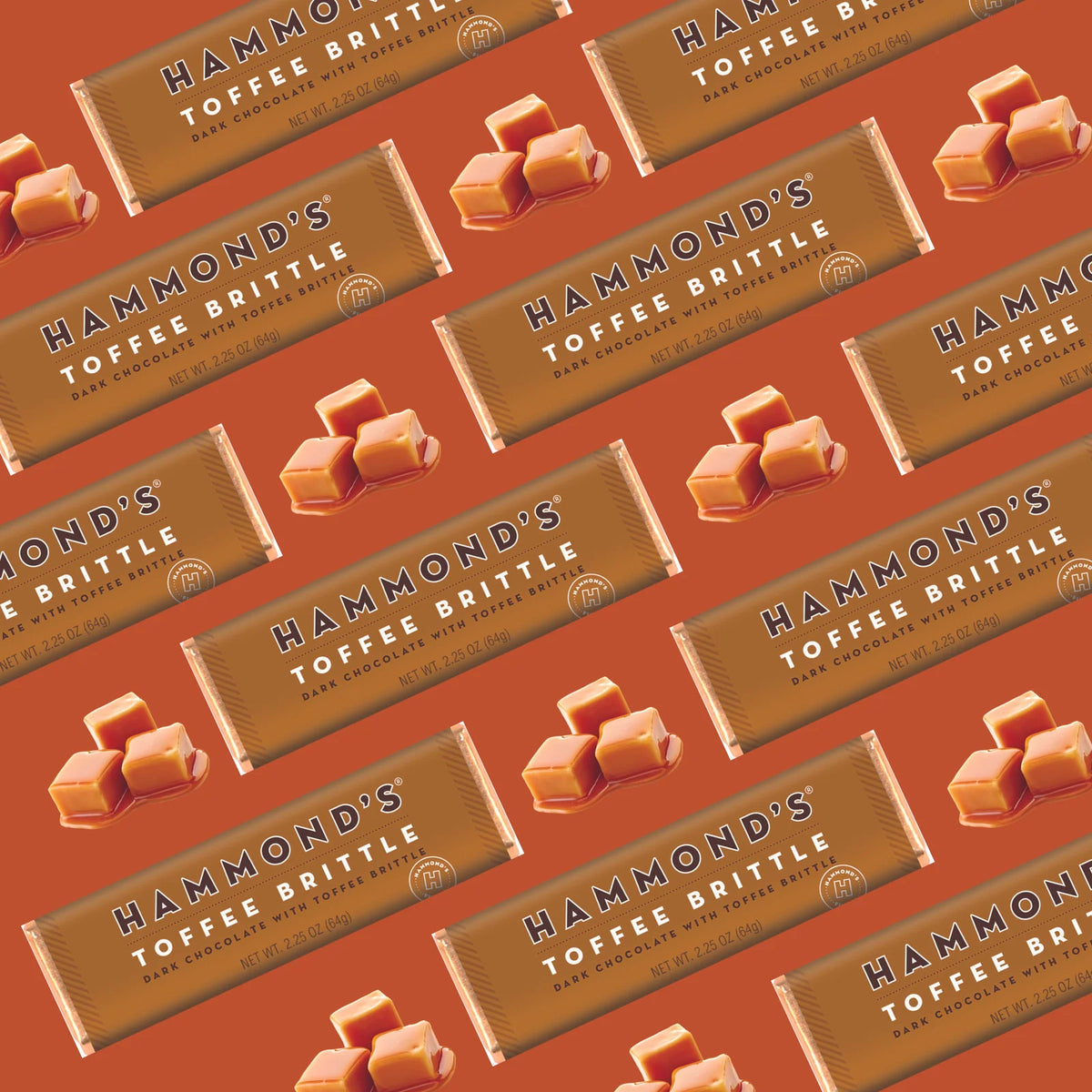 HAMMOND BAR - TOFFEE BRITTLE DARK