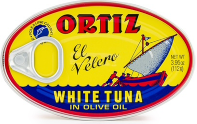 Ortiz  Bonito del norte white tuna oval tin
