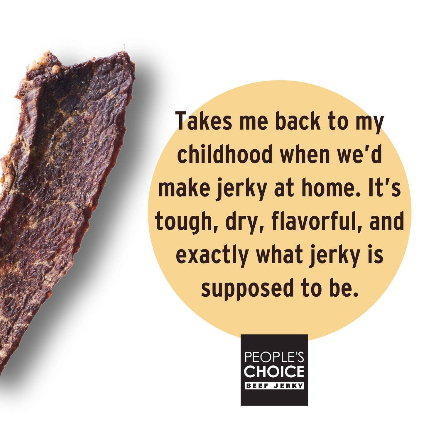 PEOPLE'S CHOICE OLD FASHIONED - DRY STYLE - ORIGINAL BEEF JERKY 2.5oz