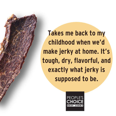 PEOPLE'S CHOICE OLD FASHIONED - DRY STYLE - ORIGINAL BEEF JERKY 2.5oz