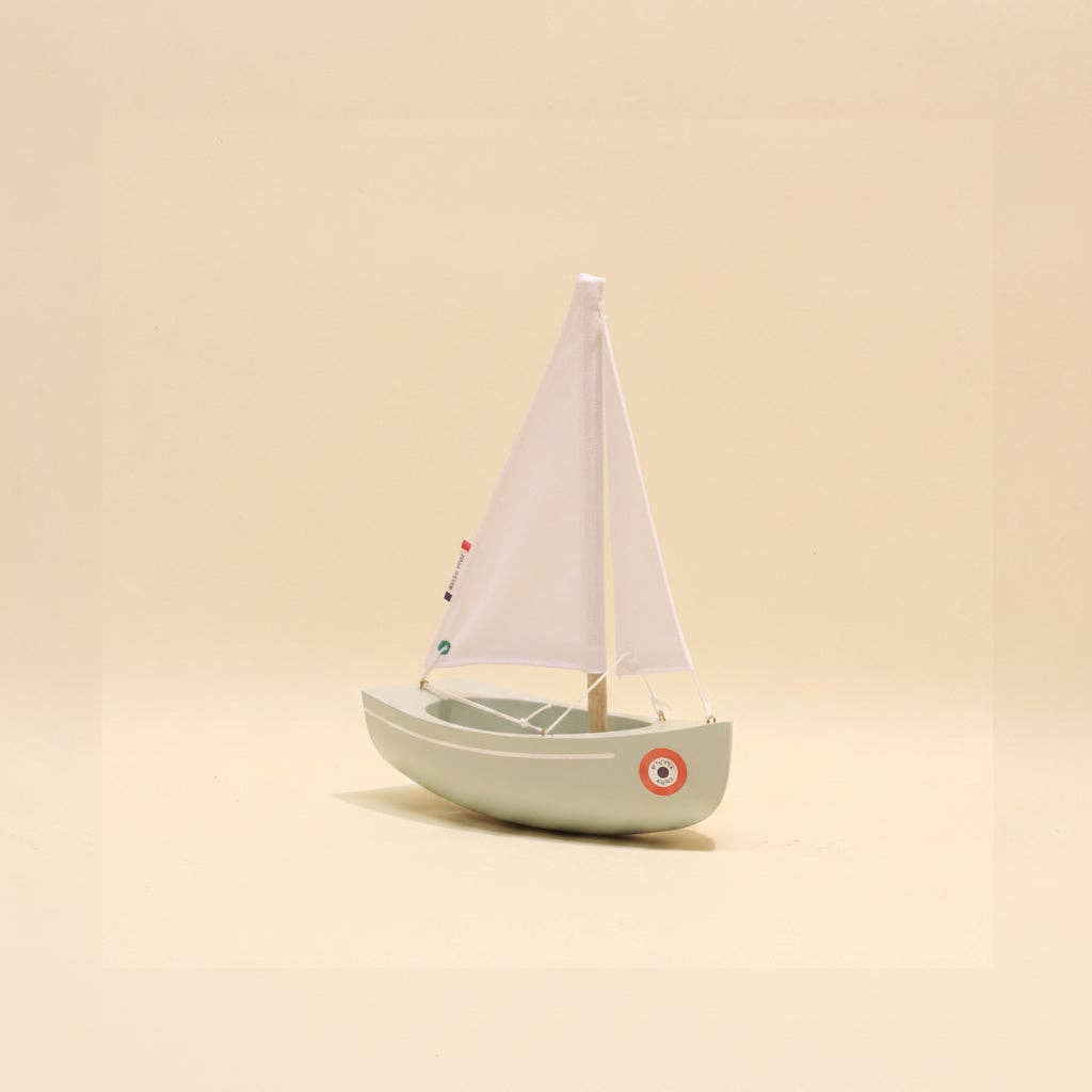 Maison Tirot - Toy Boat - Le Sloop: Grey Green
