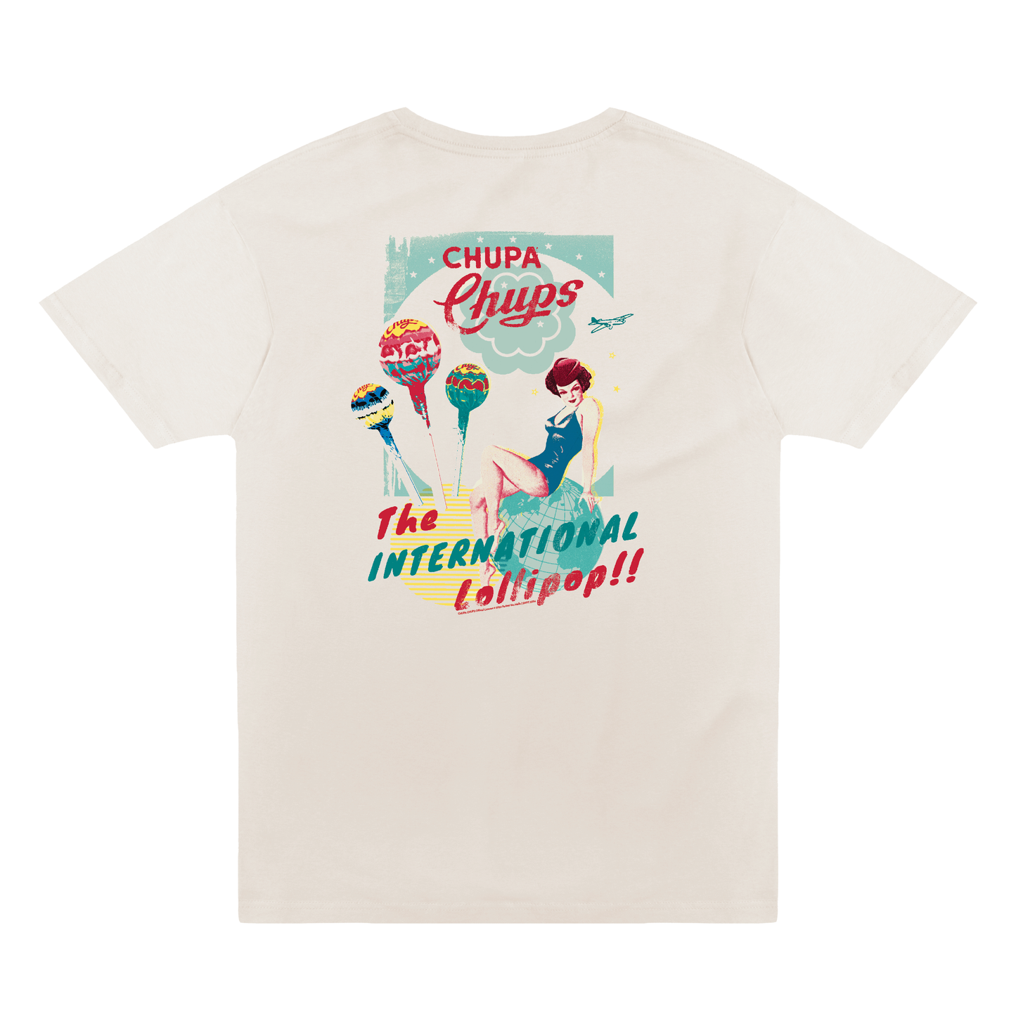 CHUPA CHUPS INTERNATIONAL LOLLIPOP PIN-UP T-SHIRT