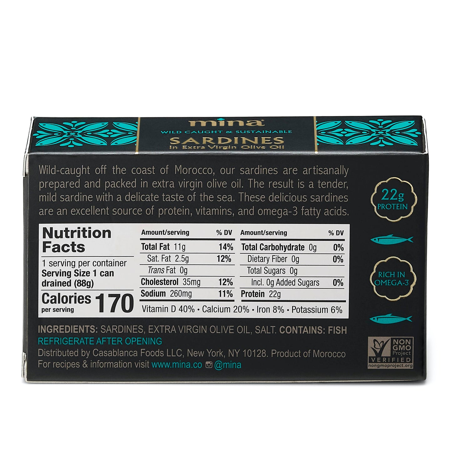 MINA SARDINES IN EXTRA VIRGIN OLIVE OIL