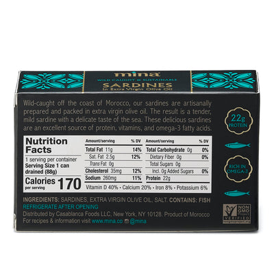 MINA SARDINES IN EXTRA VIRGIN OLIVE OIL