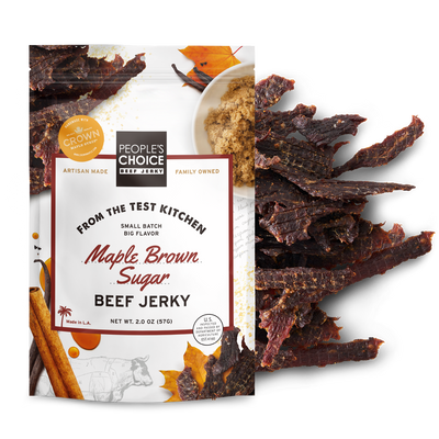 PEOPLE'S CHOICE - MAPLE BROWN SUGAR BEEF JERKY 2oz