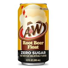 A&W root beer float zero sugar