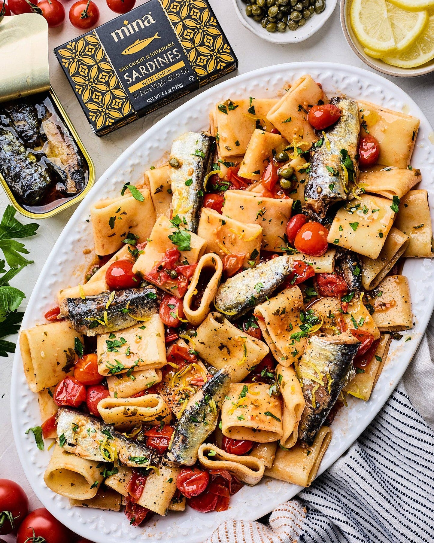SARDINES IN EXTRA VIRGIN OLIVE OIL WITH LEMON