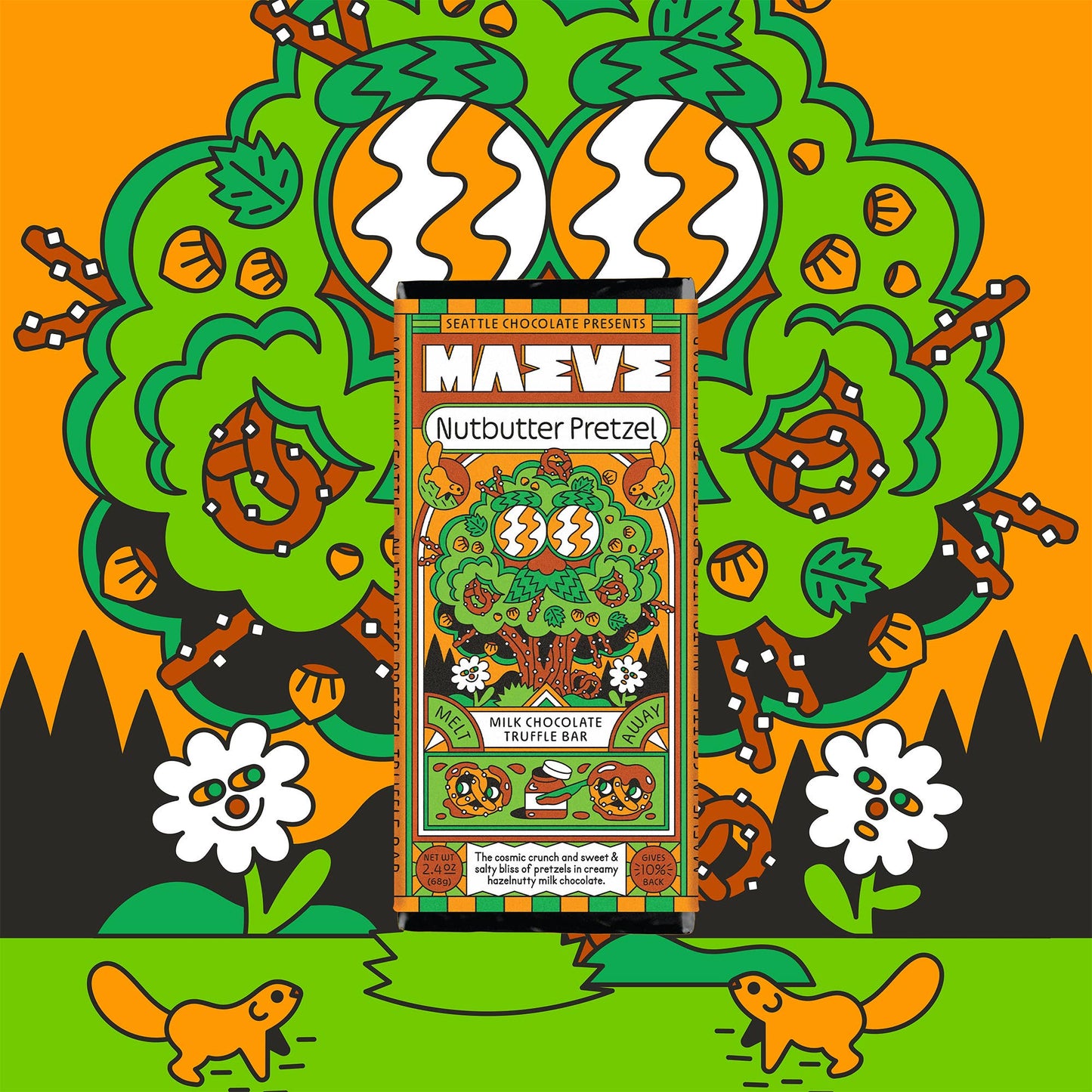 MAEVE NUT BUTTER PRETZEL TRUFFLE BAR