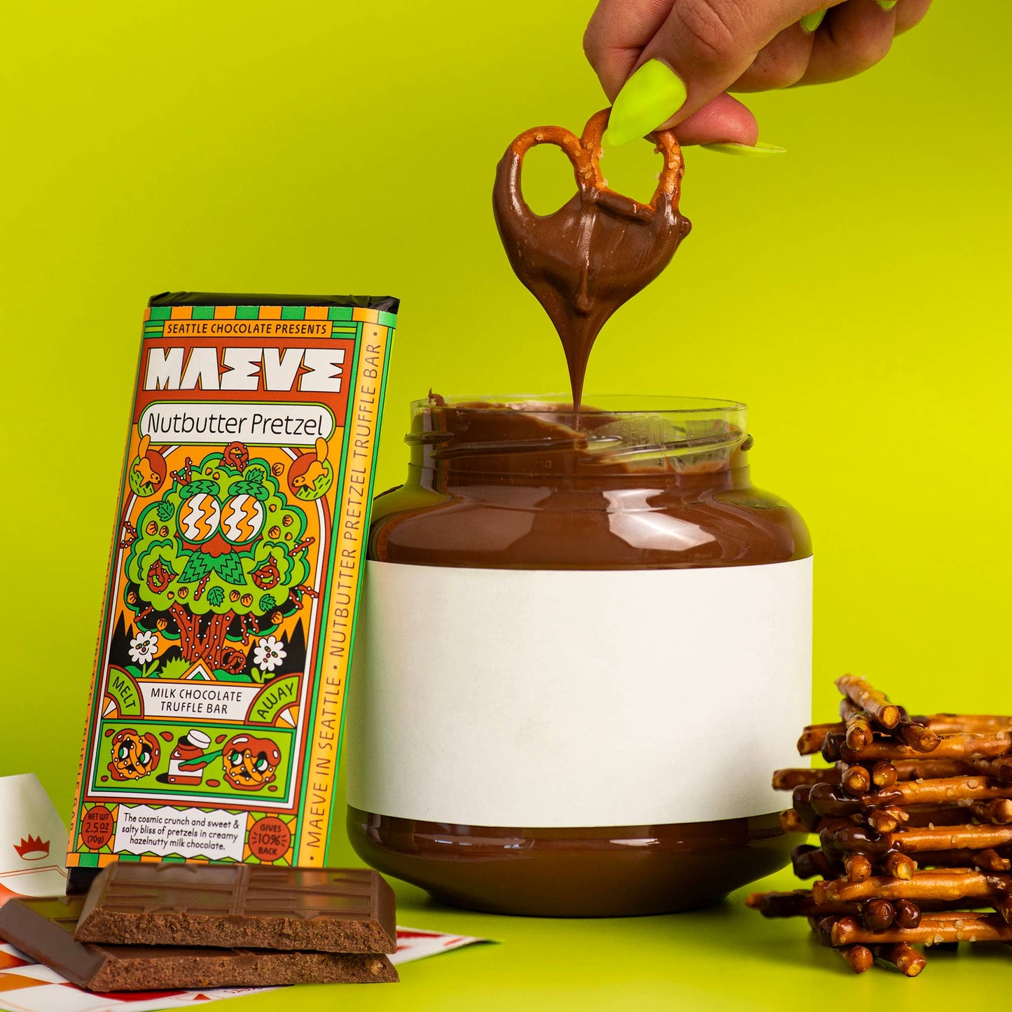 MAEVE NUT BUTTER PRETZEL TRUFFLE BAR
