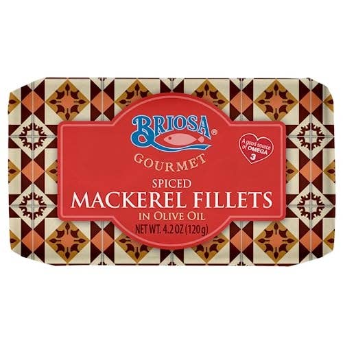 Briosa Gourmet Spiced Mackerel Fillets in Olive Oil