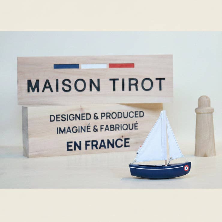 Maison Tirot - Toy Boat - Le Sloop: Grey Green