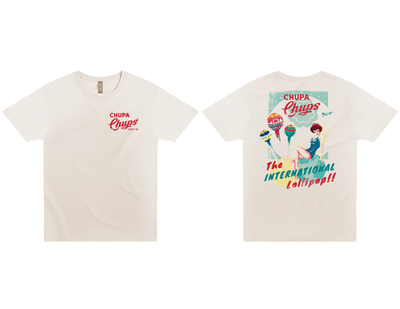 CHUPA CHUPS INTERNATIONAL LOLLIPOP PIN-UP T-SHIRT