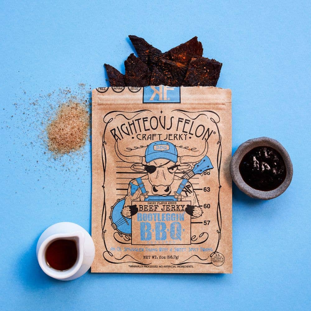 Righteous Felon Bootleggin' BBQ Beef Jerky 2oz