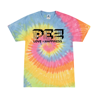 PEZ TIE-DYE "LOVE & HAPPINESS" T-SHIRT