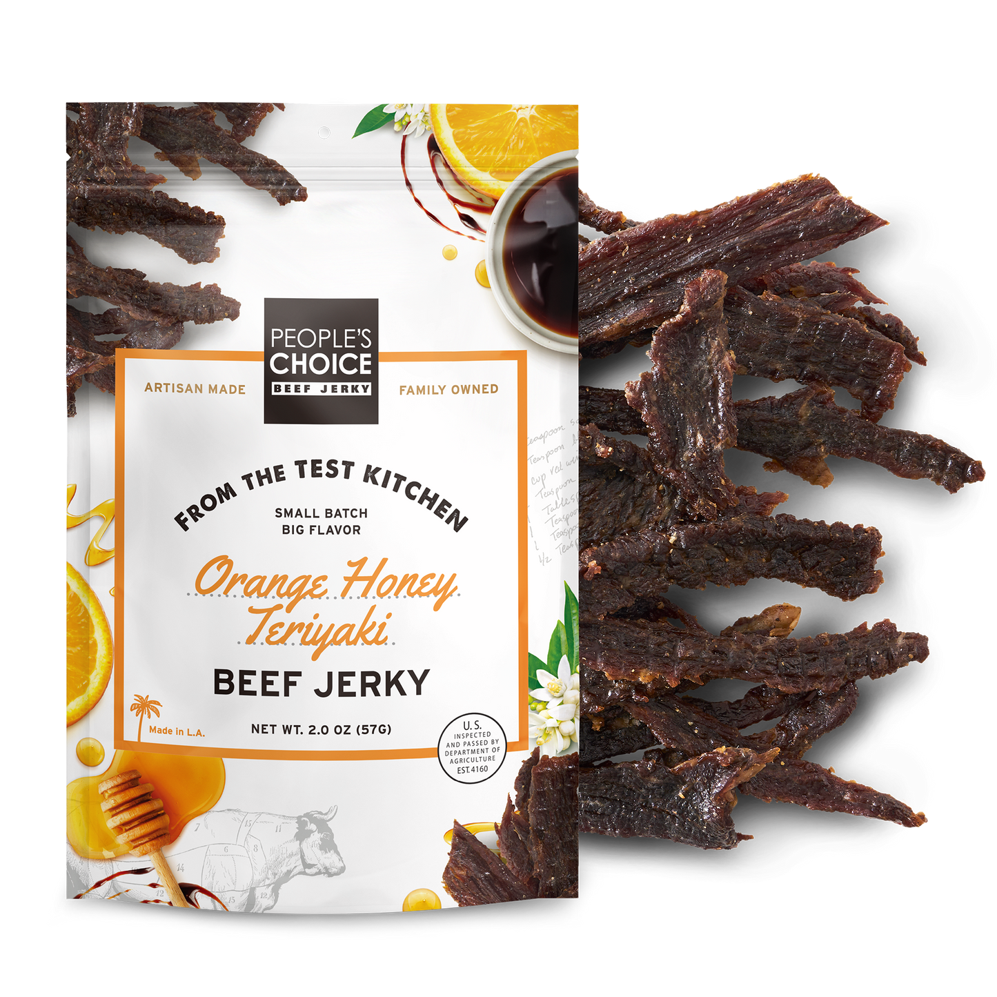 Peoples Choice- Orange Honey Teriyaki Beef Jerky 2.0oz