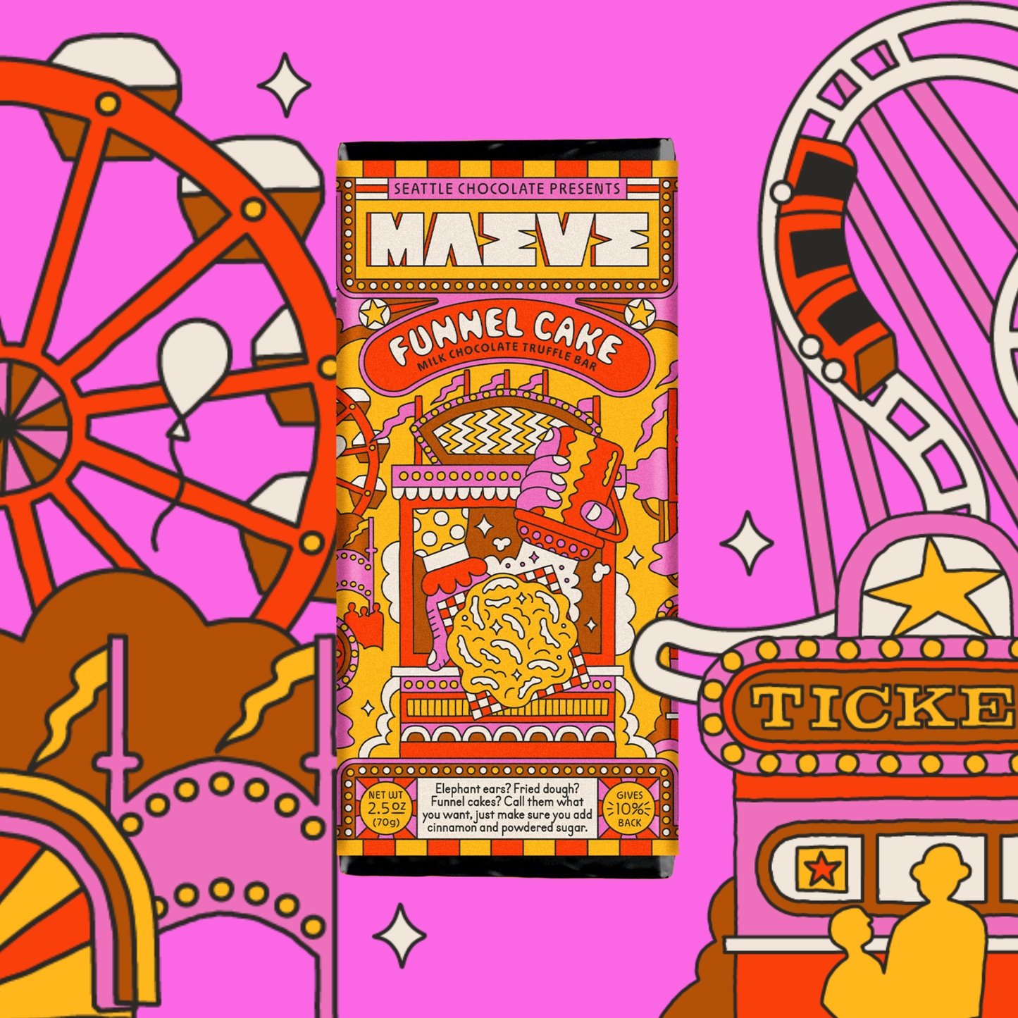 MAEVE FUNNEL CAKE TRUFFLE BAR