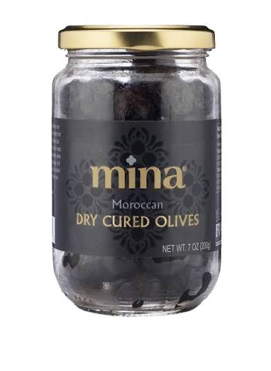 Mina dry cured black olives