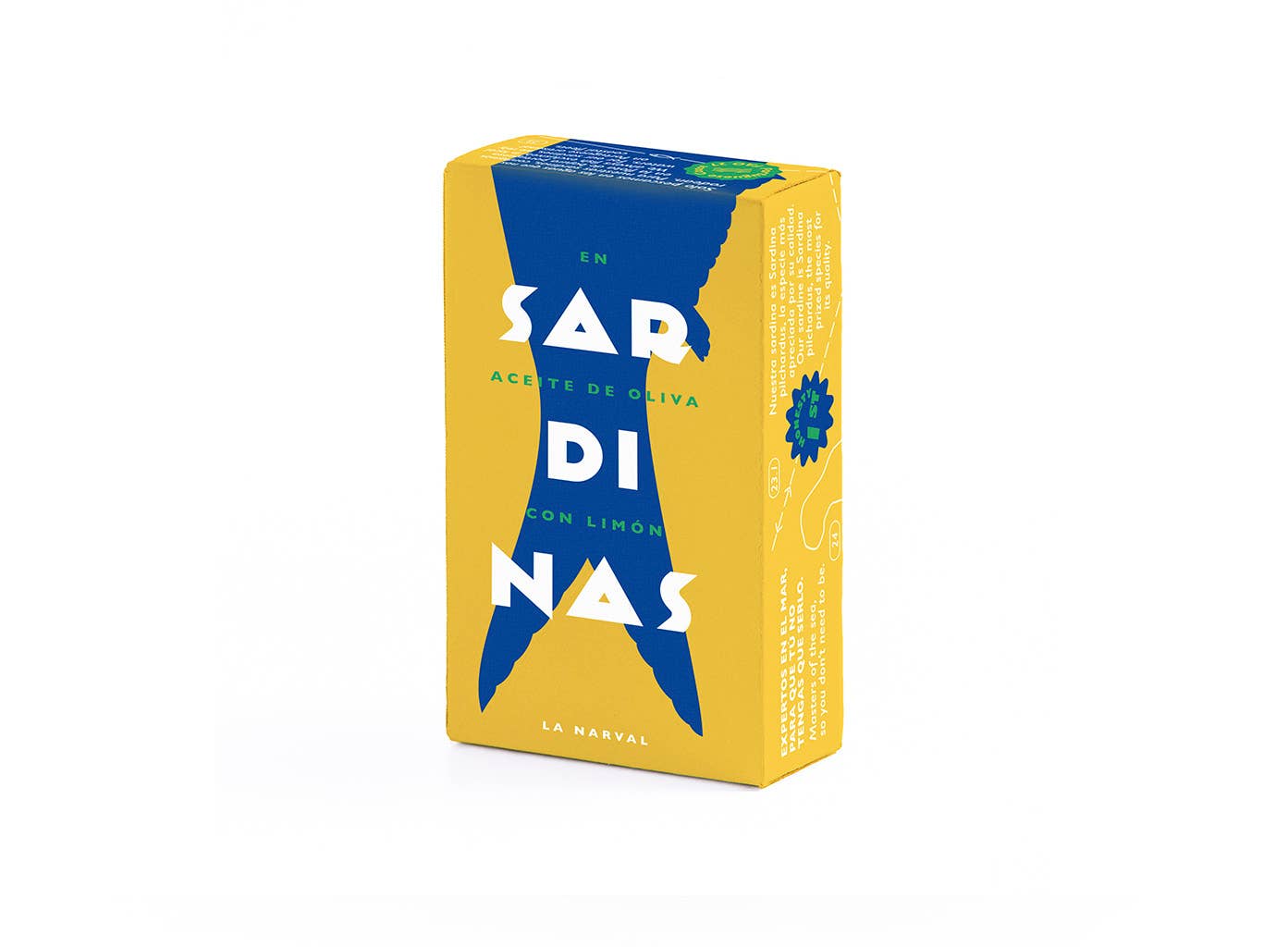 La Narval. Sardines in Olive Oil with Lemon. 3/5 pieces.
