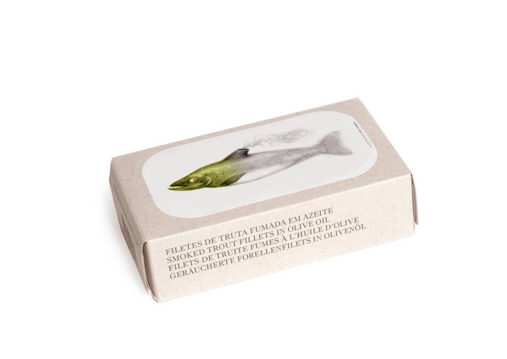 JOSE GOURMET SMOKED TROUT FILLETS IN OLIVE OIL
