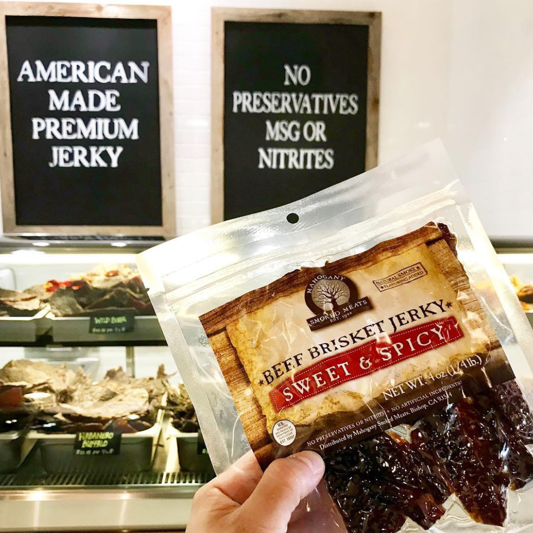 MAHOGANY SWEET & SPICY BRISKET JERKY