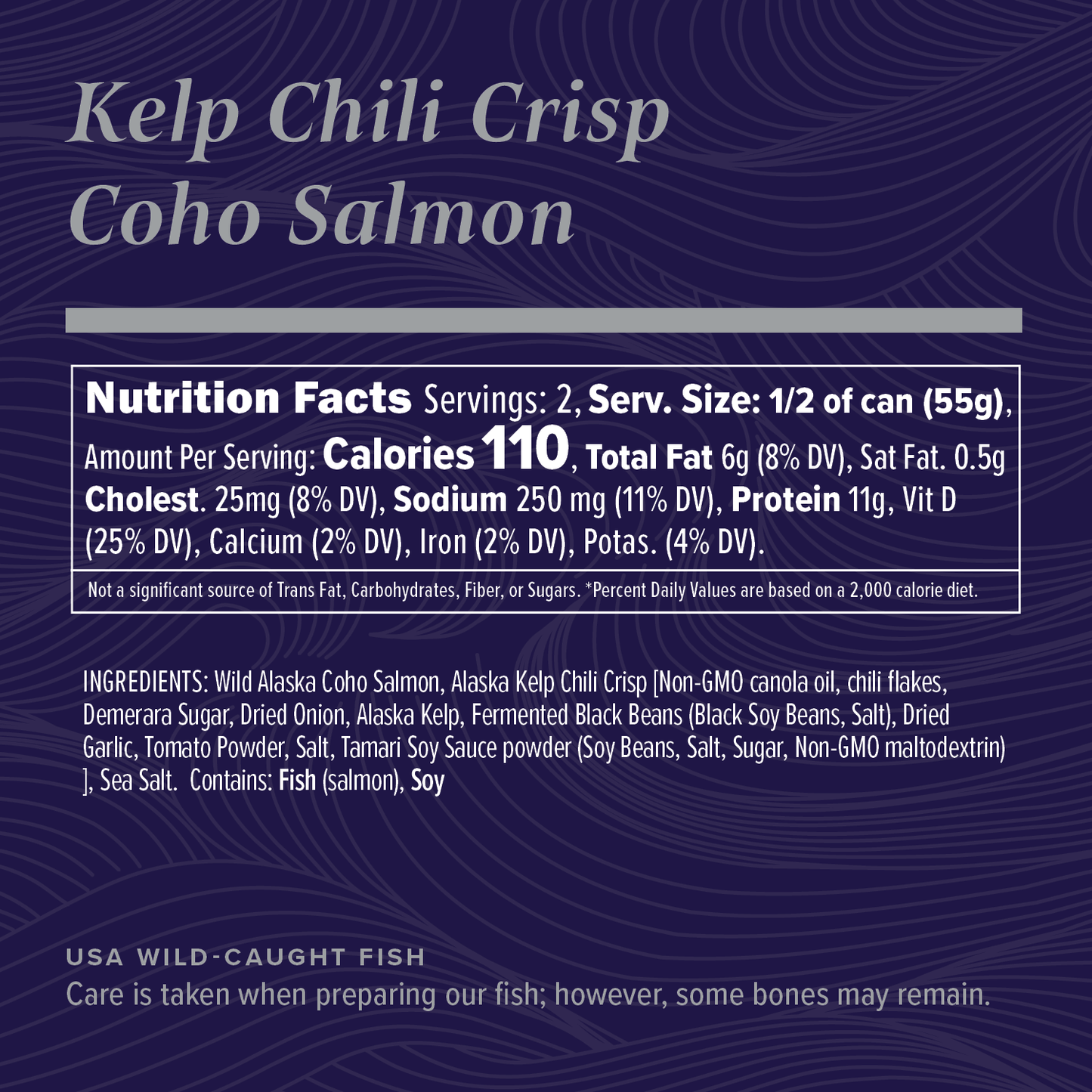 Kelp Chili Crisp Wild Alaska Coho Salmon