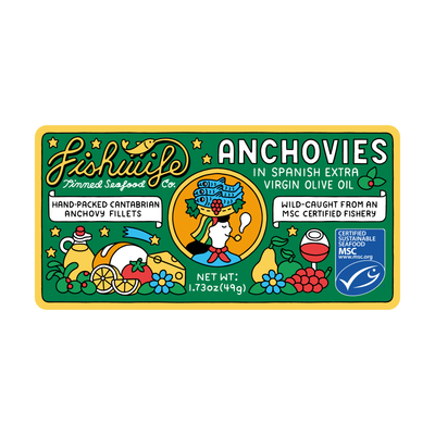 Fishwife Cantabrian Anchovies in Extra Virgin Olive Oil
