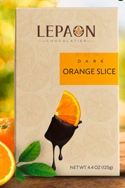 LEPAON - DARK CHOCOLATE COVERED ORANGE SLICES