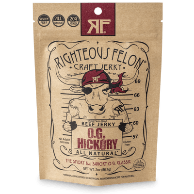 Righteous Felon OG Hickory Beef Jerky 2oz