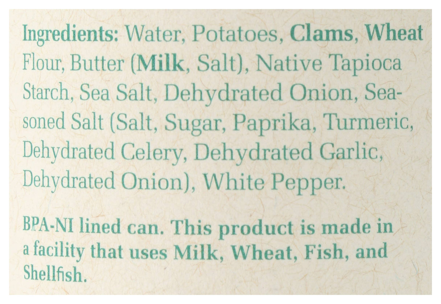BAR HARBOR NEW ENGLAND CLAM CHOWDER-CONDENSED