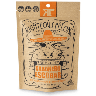 Righteous Felon Habanero Escobar Beef Jerky 2oz
