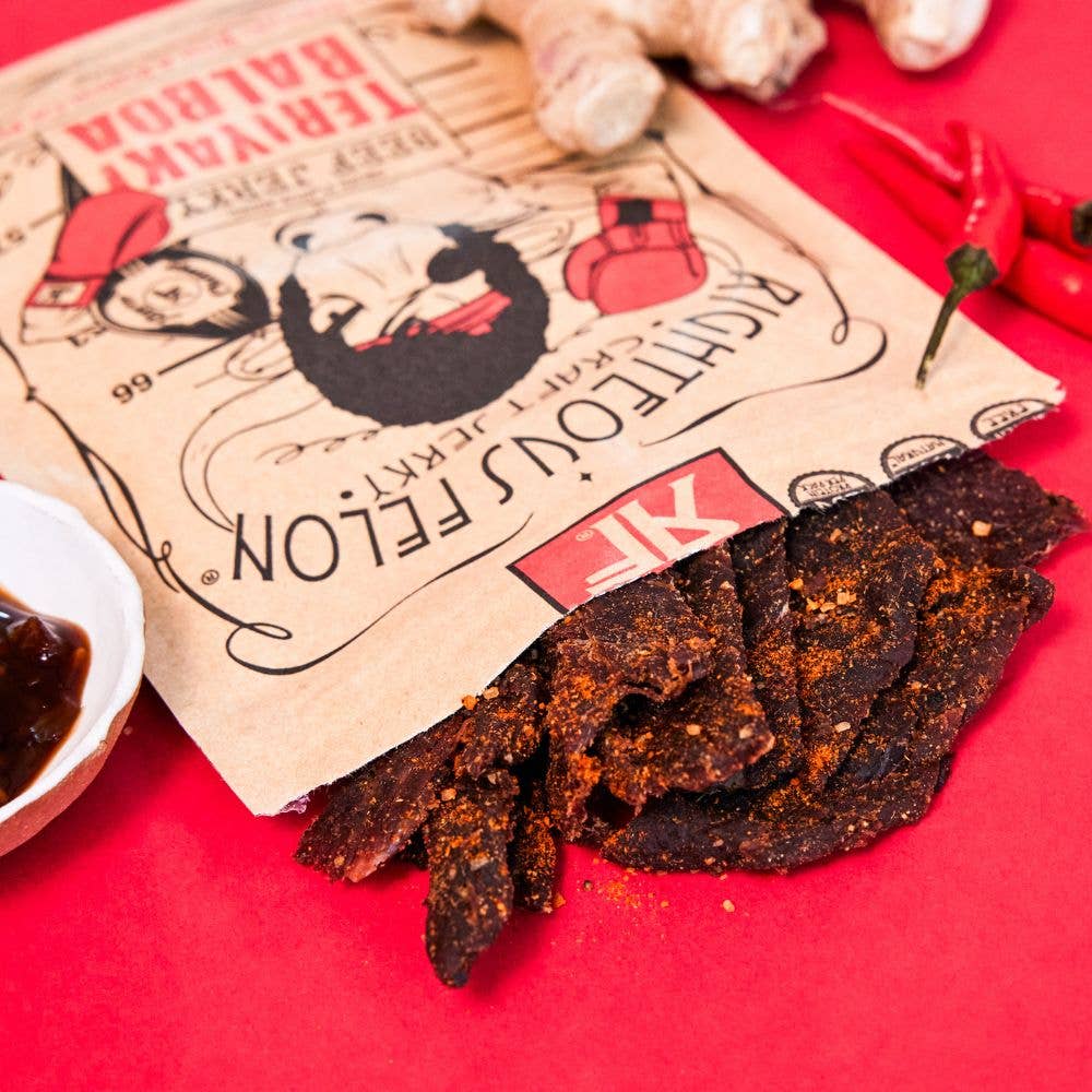 Righteous Felon Teriyaki Balboa Jerky 2oz