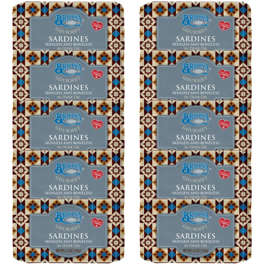 Briosa Gourmet Skinless Boneless Sardines in Olive Oil
